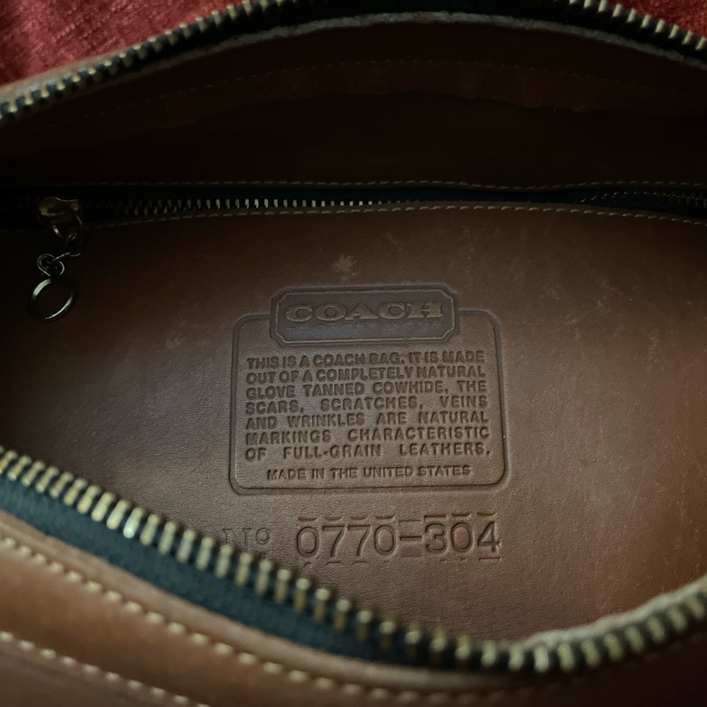 Vintage Coach Sable Brown Leather